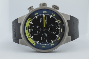 IWC Aquatimer Ti Inner Bezel Chronograph IW371918 on Rubber Strap