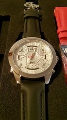 BRAND NEW Jacob & Co. JC3 Five Time Zone 47mm Stainless Steel Quartz ONLY 1