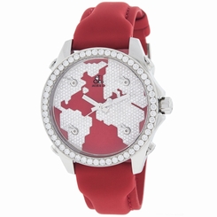 Jacob & Co. JCM47SR Five Time Zone Continent Steel Diamond Quartz Unisex Watch