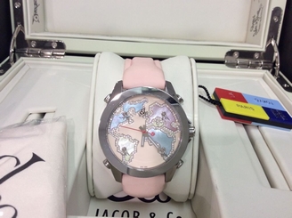 NEW JACOB & CO. Ref. JCM122 Five Time Zone 40mm S/Steel & Diamond Watch! SUPERB!