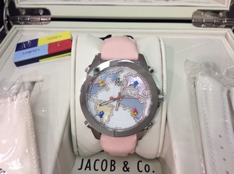NEW JACOB & CO. Ref. JCM123 Five Time Zone 40mm S/Steel & Diamond Watch! SUPERB