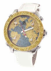 Jacob & Co 18K Yellow Gold JCO Swiss 40MM Five Time Diamond 7.50CT Watch New