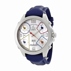 Jacob and Co Five Time Zone Mother of Pearl Mens Watch JC-28