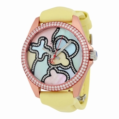 Jacob and Co. One Time Zone Mother of Pearl Diamond Ladies Watch JC-TZM11