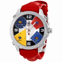 Jacob and Co. Five Time Zones Mother of Pearl Multi-Color Dial Mens Watch JCM-4