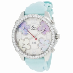 Jacob & Co. JCATH7 Five Time Zone Stainless Steel Diamond Quartz Unisex Watch