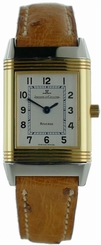 Ladies Jaeger LeCoultre Reverso 18k Yellow Gold & Stainless Steel Watch Box/Cert