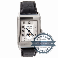 Jaeger-LeCoultre Grande Reverso Calendar Q3758420 Manual Steel Mens Strap Watch
