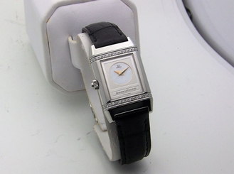Stainless Jaeger LeCoultre Reverso Duetto Diamond Ladies Manual Wind 266.8.44