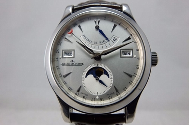 JAEGER LECOULTRE MASTER CALENDAR MOON PHASE AUTOMATIC Q151842 W/ BOX & PAPERS