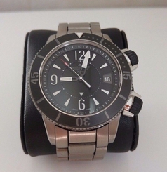 Authentic Jaeger LeCoultre Master Compressor Alarm US Navy Seals Titanium Watch