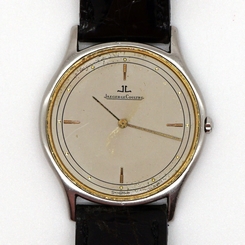 Men's Jaeger LeCoultre Classic Quartz Ultra-Slim 18K/SS Watch 140.112.5 - CHEAP!
