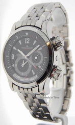 Jaeger LeCoultre Mens Master Compressor Geographic Steel Watch 146.8.83/1