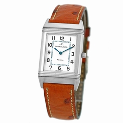 JAEGER Le Coultre 18K White Gold Reverso Classic 250.3.86 Box Warranty MINTY