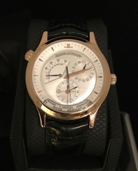 JAEGER LECOULTRE MASTER CONTROL GEOGRAPHIC 142.2.92 PINK GOLD 38MM MADE IN 2004