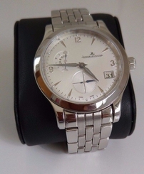 Authentic Jaeger Le Coultre Master Control Hometime 147.8.05.S New Box&Papers