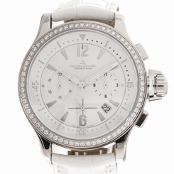 Jaeger-LeCoultre Master Comp Chrono Steel Diamond White Ladies Watch Q1748402