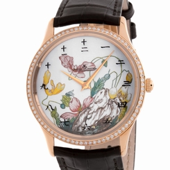 Jaeger LeCoultre Master Ultra Thin Floral Limited Edition Ladies Watch Q13424C8