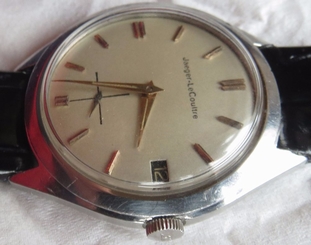Jaeger LeCoultre Automatic Bumper mens wristwatch Steel Case 35 mm. in diameter