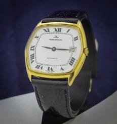 Vintage rare Jaeger le Coultre  massive gold 18kt automatic  cal 900