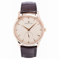 JAEGER LECOULTRE MEN'S MASTER 40MM BROWN LEATHER BAND AUTOMATIC WATCH Q1352520