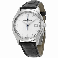 JAEGER LECOULTRE MEN'S MASTER 39MM BLACK LEATHER BAND AUTOMATIC WATCH Q1548420