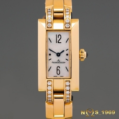 JAEGER - LECOULTRE  IDEALE 18K GOLD  MOP  DIAL  Ref.460.1.86  DIAMONDS/ BOX