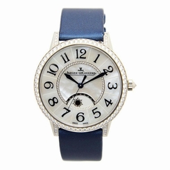 JAEGER LECOULTRE WOMEN'S RENDEZ VOUS BLUE SATIN BAND AUTOMATIC WATCH Q3433490