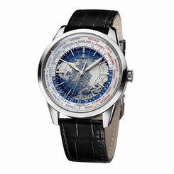 JAEGER LECOULTRE MEN'S GEOPHYSIC 41.6MM LEATHER BAND AUTOMATIC WATCH Q8108420