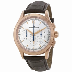 Fake AAA JAEGER LECOULTRE MEN'S MASTER 40MM BROWN LEATHER BAND AUTOMATIC WATCH Q1532520 Watch