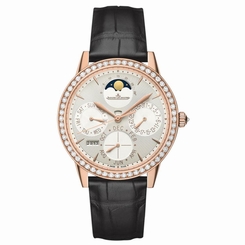 JAEGER LECOULTRE WOMEN'S RENDEZ VOUS 37.5MM BLACK AUTOMATIC WATCH Q3492420