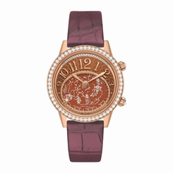 JAEGER LECOULTRE WOMEN'S RENDEZ VOUS 37.5MM PURPLE AUTOMATIC WATCH Q3482560