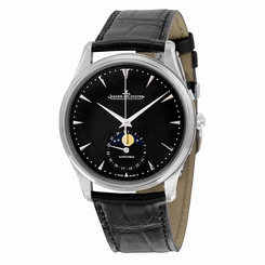 Jaeger LeCoultre Master Ultra Thin Moon Automatic Black Dial Mens Watch Q1368470