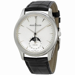 JAEGER LECOULTRE MEN'S MASTER 39MM BLACK LEATHER BAND AUTOMATIC WATCH Q1368420 7630007133178