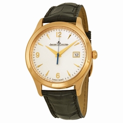 Jaeger LeCoultre Master Control Automatic Ivory Dial Leather Mens Watch Q1542520