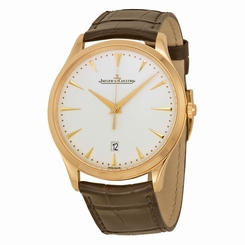 Jaeger LeCoultre Master Ultra Thin Beige Dial Pink Gold Mens Watch Q1282510