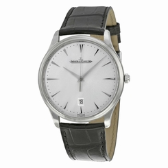 JAEGER LECOULTRE MEN'S MASTER 40MM BLACK LEATHER BAND AUTOMATIC WATCH Q1288420