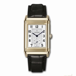 JAEGER LECOULTRE MEN'S REVERSO BROWN LEATHER BAND MECHANICAL WATCH Q3732420