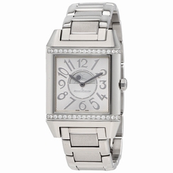 Jaeger LeCoultre Reverso Squadra Silvered Guilloche Dial Ladies Watch Q7058130