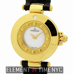 Jaeger-LeCoultre Rendez-Vous 1980's18k Yellow Gold Mother Of Pearl Dial 441.1.01