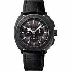 Jeanrichard 60550-36-601-FK6A Mens Black Dial Mechanical Watch with Rubber Strap