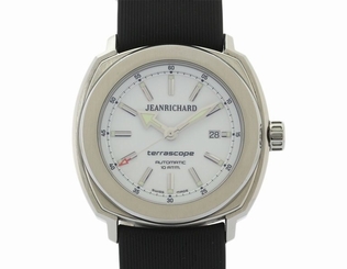 Pre-Owned JEAN RICHARD Terrascope 60500-11-701-HDC0 Men's SS White Automatic, MD
