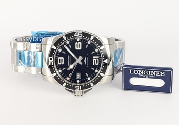 Longines Automatic Hydroconquest Men's Watch Black Dial L3.642.4.56.6 - NEW 683498416609