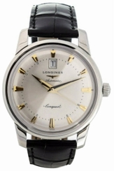 Longines L16454754 L1.645.4.75.4 Conquest Heritage Men Leather Watch New in Box