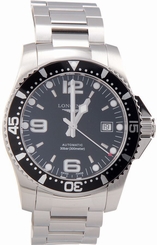 Longines Black Dial HydroConquest Automatic Diver Mens Watch - L3.642.4.56.6