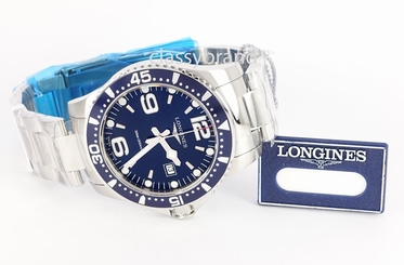 Longines L3.640.4.96.6 Hydroconquest Quartz Men's Watch Blue Dial 39mm - New 703200154442