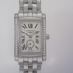 LONGINES DOLCEVITA WOMEN'S WATCH QUARTZ DIAMOND ALL S/S SAPPHIRE L51550716