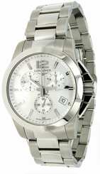 Longines Conquest Chronograph Silver Men Watch L36604766 L3.660.4.76.6 New Orig