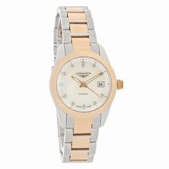 Longines Conquest Classic Ladies Two Tone Swiss Automatic Watch L2.285.5.87.7 703200179711