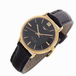 Longines Flagship 3407 18k Yellow Gold Cal 341 Swiss automatic date mens watch